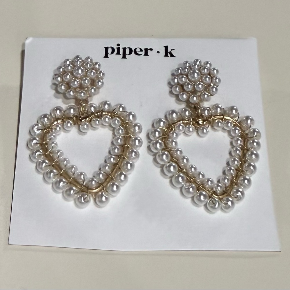 Piper Gold and Silver Heart Earrings